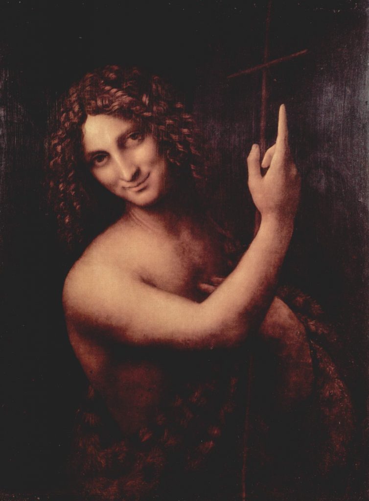 Saint Jean-Baptiste peint par Leonard de Vinci